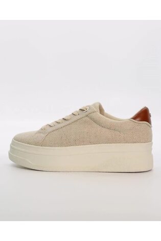 Dune London Cream Exaggerate Bumper Flatform Lace-up Trainers - Image 2 of 6