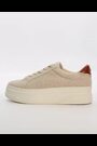 Dune London Cream Exaggerate Bumper Flatform Lace-up Trainers - Image 2 of 6