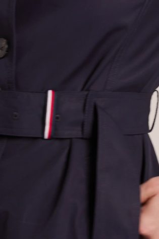 Темно-синий - Tommy Hilfiger Heritage Однобортный тренч из хлопка 100% - Image 2 of 6
