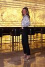 Sosandar Silver Luxe Metallic Plisse Shirt - Image 2 of 6