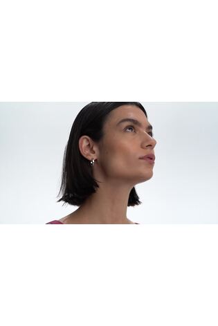 Ted Baker Silver Tone SENATTA: Crystal Hoop Earrings - Image 2 of 8 Ted Baker Silver Tone SENATTA: Crystal Hoop Earrings - Image 2 of 8