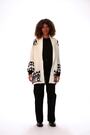 Roman White Patterned Knit Cardigan - Image 2 of 6