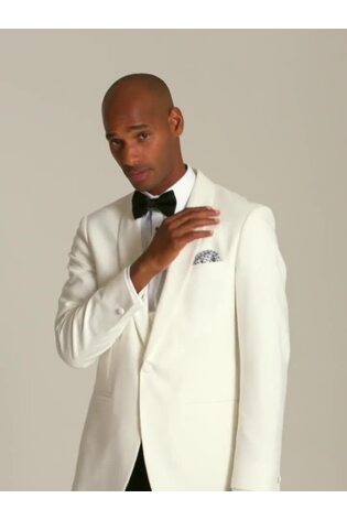 Skopes White Bogart Tailored Fit Tuxedo Jacket - Image 2 of 6