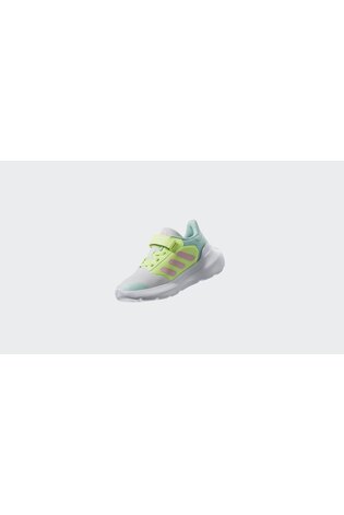 adidas White/Mint/Yellow Tensaur Run 2.0 Hook and Loop Kids Trainers - Image 2 of 10 adidas White/Mint/Yellow Tensaur Run 2.0 Hook and Loop Kids Trainers - Image 2 of 10