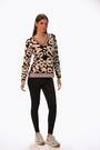 Roman Black Animal Print V-Neck Jumper - Image 2 of 6