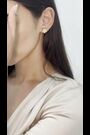 Aela Gold Tone Waterproof Stainless Steel Mother Of Pearl Flower Bracelet - Image 2 of 4