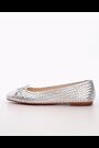 srebrna (barva); srebro - Dune London Heights Flexible Sole Woven Leather balerinke čevlji s plosko peto/brez pete čevlji - Slika 2 iz 6