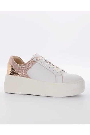 Dune London Grey Elusive Flatform Lace-Up Sneakers - Image 2 of 7 Dune London Grey Elusive Flatform Lace-Up Sneakers - Image 2 of 7