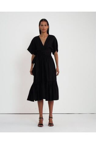 Ralph lauren black wrap dress new arrivals