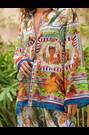 Lipsy White Placement Print Wide Leg Beach Trousers - Image 2 of 6