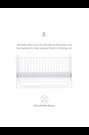 CuddleCo White Juliet Cot Bed With Mother&Baby First Gold Foam Mattress - Image 2 of 7