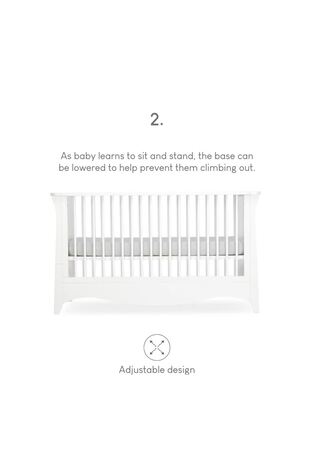 Cuddleco White Clara 3 Piece Nursery Furniture Set - Image 2 of 4