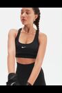 Nike Black Swoosh Light-Support Sports Bra - Image 2 of 7