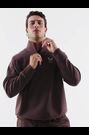 Reiss | Castore Sweat-shirt décontracté à col zippé marron - Image 2 de 8