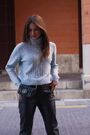 Sosandar Blue Rib Knit Super Cosy Jumper - Image 2 of 6