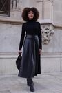 Sosandar Black Faux Leather Midaxi Skirt - Image 2 of 6