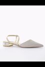 Dune London Gold Harlem Embellished Slingback Shoes - Image 2 of 6