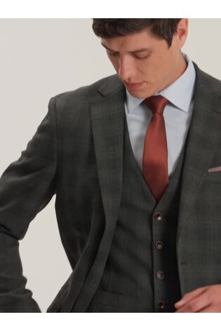 Skopes Grey Leone Check Tailored Fit Suit Jacket - Image 2 of 6