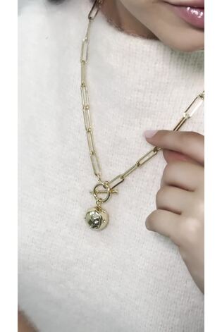 Aela Gold Tone Celestial Ball Necklace - Image 2 of 4