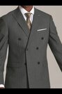 Skopes Grey Double Breasted Cassius Single Breasted Tailored Fit Stripe Suit Jacket - Image 2 of 7