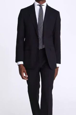 MOSS Charcoal Grey Tailored Fit Performance Suit Jacket - Image 2 of 8