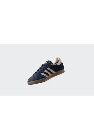 adidas Originals Navy/Pink Gazelle Trainers - Image 2 of 11