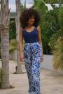 Sosandar – Crinkle-Hosen mit Animal-Print und weitem Bein - Bild 2 von 7