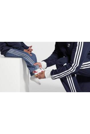 adidas Originals White/Red/Grey Samba OG Comfort Closure Elastic Lace Trainers - Image 2 of 8