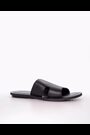 Negro - Dune London Initially Tumbled Leather Flat Sandals - Imagen 2 de 7