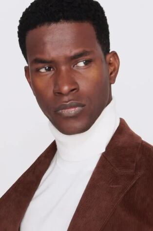 MOSS Copper Brown Slim Fit Corduroy Jacket - Image 1 of 1