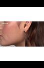Karen Millen Gold Tone Crystal Baguette Drop Earrings - Image 2 of 6