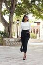 Sosandar White Plisse Button Detail Top - Image 2 of 6
