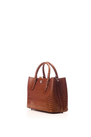 Buy Lauren Ralph Lauren Marcy Croc Effect Tan Brown Texture Satchel Bag from the Next UK online shop