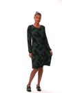 Roman Green Ditsy Floral Gathered Stretch Dress - Image 2 of 6