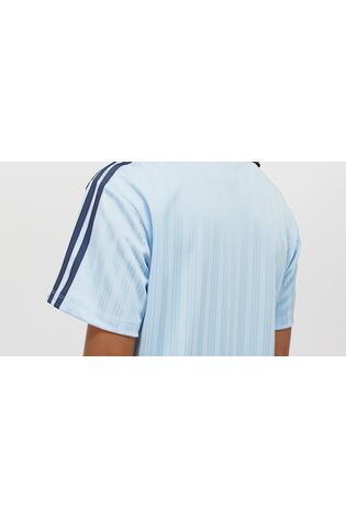 adidas Originals Blue V-Neck Short Sleeve Dress - Image 2 of 7 adidas Originals Blue V-Neck Short Sleeve Dress - Image 2 of 7