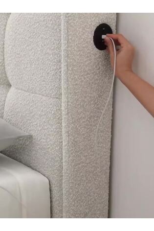 Koble Natural Boucle Side Lift Ottoman TV Bed - Image 2 of 7