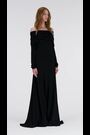 leem Black Cowl-Neck Jersey Dress f - Image 2 of 6