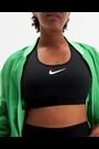 Nike Black Swoosh High Support Non-Padded Adjustable Sports Bra - Image 2 of 8