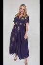 Lovedrobe Blue Star Embellished Split Front Maxi Dress - Image 2 of 7