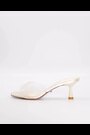 Dune London Cream Moonlit Sea Pearl Bridal Kitten Heel Mules - Image 2 of 6