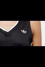 adidas Originals Black Soccer Summer Pinstripe V-Neck Vest - Image 2 of 7