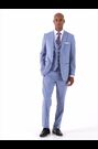 Skopes Tailored Fit Pale Blue Check Fontelo Suit: Jacket - Image 2 of 5