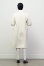 Wool-Blend Double-Breasted Overcoat in White - Image 2 of 10