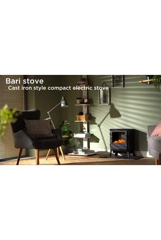Dimplex Black Bari Optiflame 2D Flame Effect Stove - Image 2 of 8