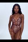 Ann Summers Brown Sultry Heat Sequin Soft Swimsuit - Image 2 of 5