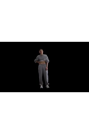 Nike Dark Grey Heather Oversized Phoenix Fleece HighWaisted Joggers - Image 1 of 1