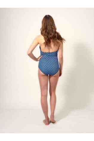 White Stuff Blue Valley Halter Tummy Control Swimsuit - Image 2 of 5 White Stuff Blue Valley Halter Tummy Control Swimsuit - Image 2 of 5