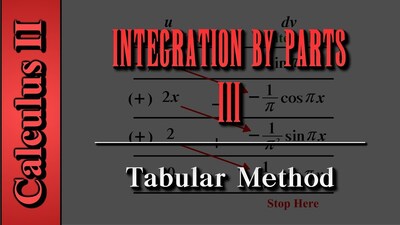 Calculus II: Integration By Parts (Level 3 of 6) | Tabular Method ...