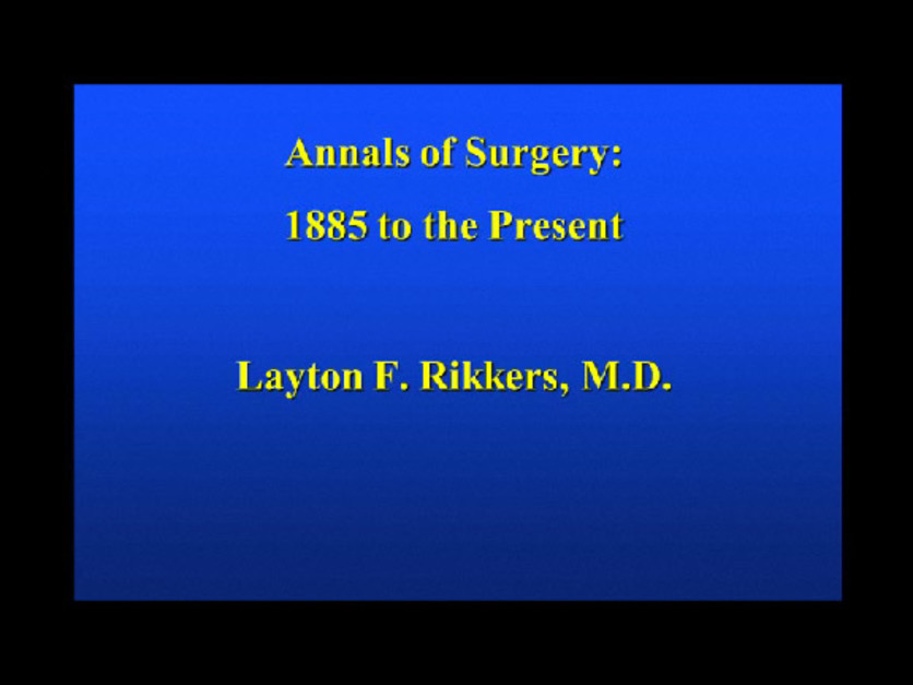 Annals of Surgery