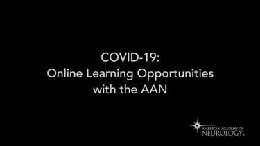 COVID19: Online Learning Opportunities from the AAN